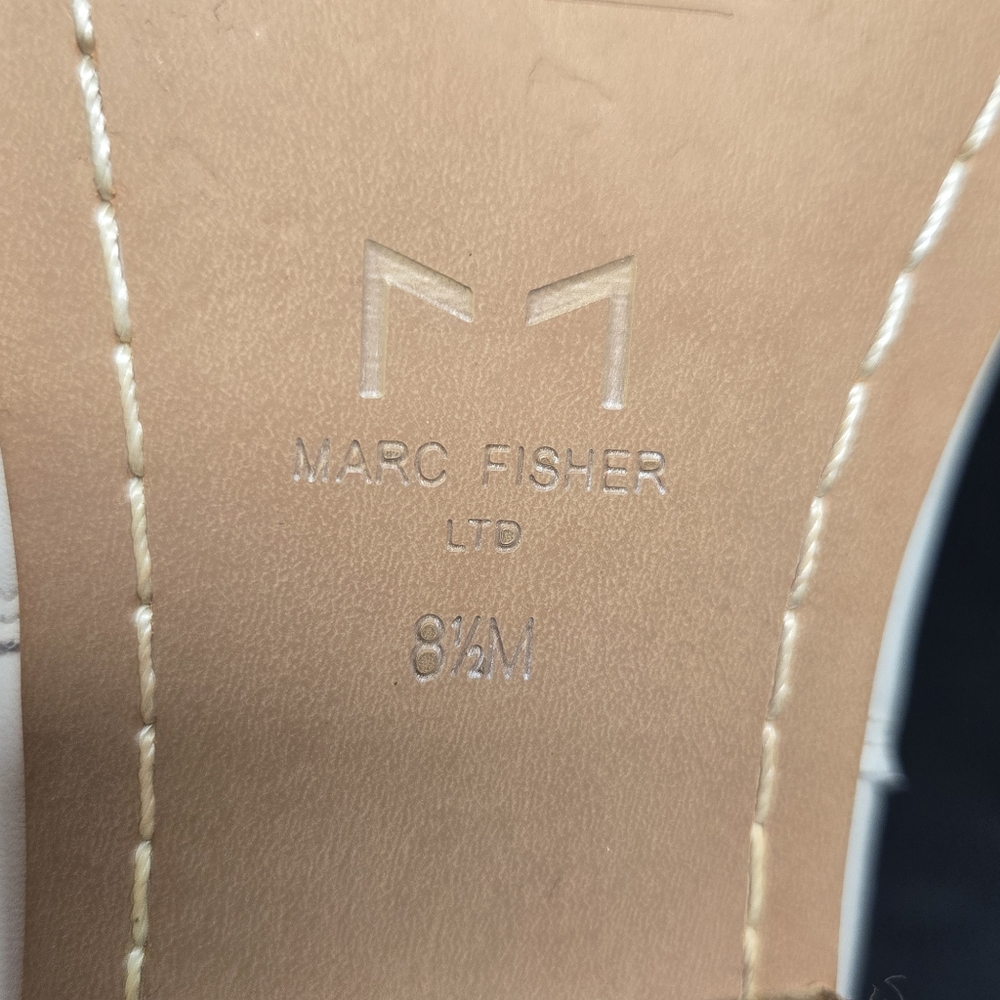 Marc Fisher Ltd Yarita Bootie Ivory Bone Western Chelsea Boot Hipster 8.5 - Picture 6 of 8